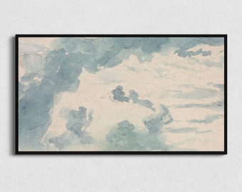 Sky Watercolor Painting for Samsung Frame TV (Digital Download)