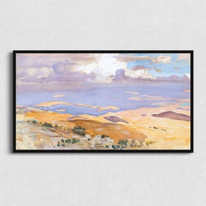 Digital Spring Landscape Painting Samsung Frame TV Art, Vintage Painting Download for Samsung The Frame TV