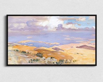 Vintage Spring Landscape Painting: Samsung Frame TV Art (Digital Download)