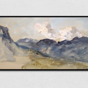 Vintage Mountain Landscape Art for Samsung Frame TV (Digital Download)