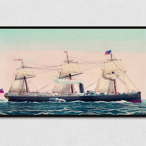 Download Nautical Samsung Frame TV Art, Digital 4k Frame TV Painting Artwork