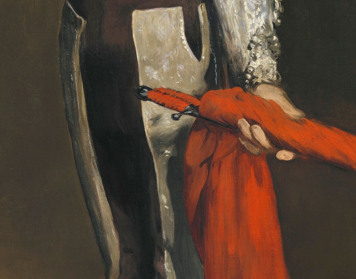 Éventail à Main Vintage Espagnol Peinture Flamenco Matador Taureau - Rare Et Authentique