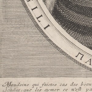 May include: A detailed black and white etching with the word "AGILI" in a circular border. Below, French text is visible. The image features intricate cross-hatching and line work, typical of engraving techniques. The overall theme is historical art.