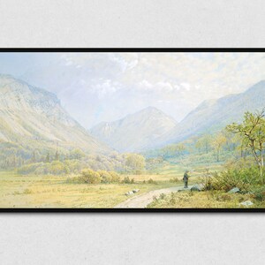 Samsung Frame TV Art | Digital Landscape Frame TV Painting, Frame TV Vintage Art, Vintage Landscape Painting for Samsung Frame Tv