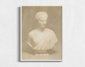 Antike Griechische Büste Print: Antike Statue Wand Kunst (Digitaler Download)