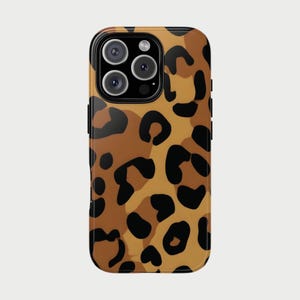 Leopard Print Phone Case: Brown Cheetah Pattern iPhone Cover