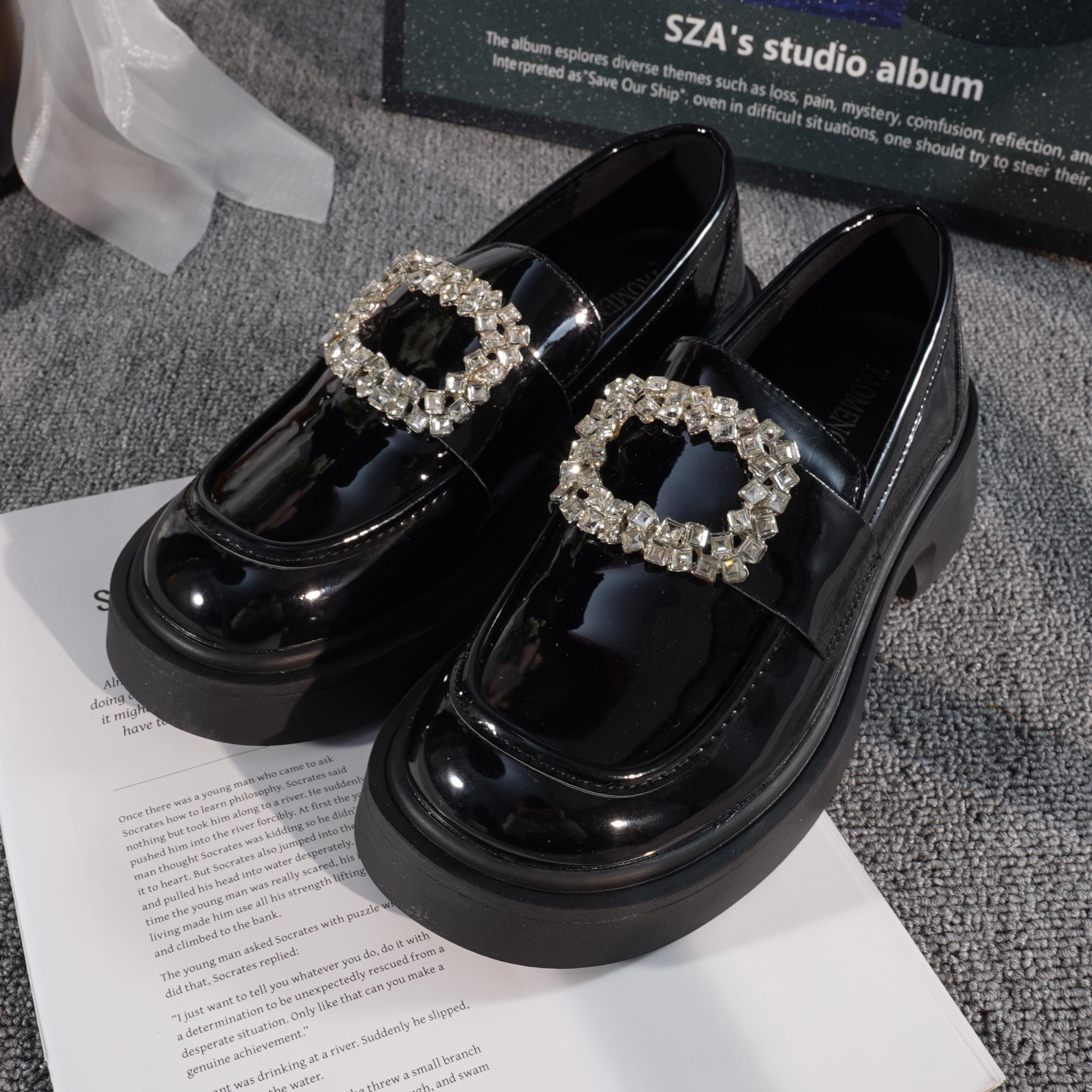 Rhinestone Loafers - Etsy