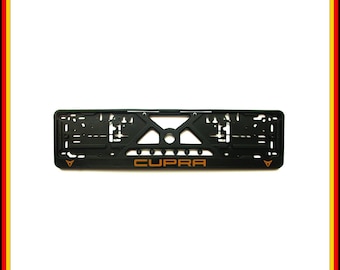 Cornice portatarga Cupra / Portatarga europeo per auto / Staffa sportiva per tuning auto