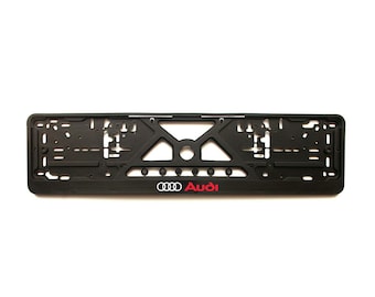 Cornice portatarga Audi / Portatarga per auto europee / Staffa sportiva per tuning auto