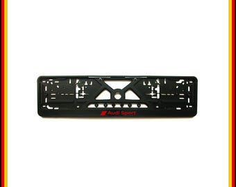 Cornice portatarga Audi Sport / Portatarga per auto europee / Staffa per tuning sportivo