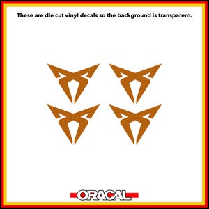 Cupra Logo Aufkleber 4x | Gestanzte Vinyl-Moto-Aufkleber, Pegatinas-Aufkleber