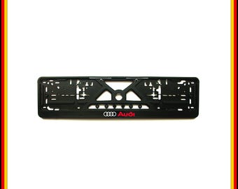 Audi-nummerplaatframe | Europese kentekenplaathouder | Sportieve beugel voor automatische afstemming