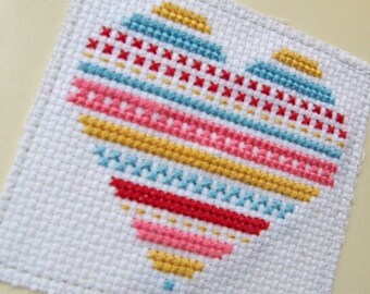 Valentine's Heart - A Cross Stitch Pattern by Kaye Prince of Miss Print