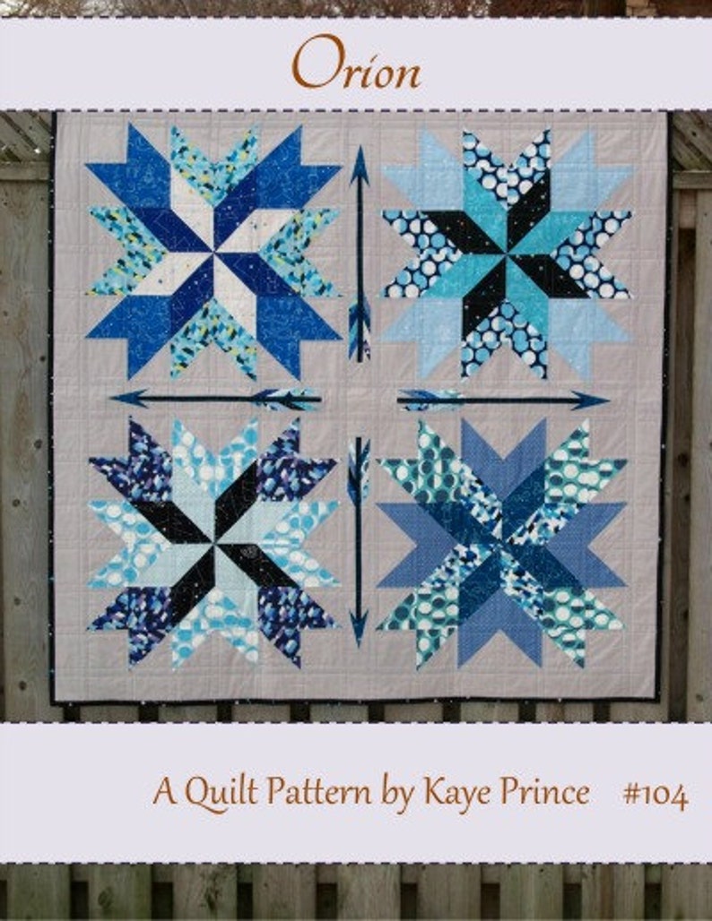 Orion A Quilt Pattern by Kaye Prince of Miss Print image 2
