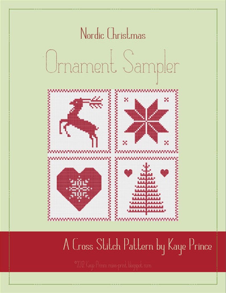 Nordic Christmas A Cross Stitch Series by Kaye Prince of Miss Print image 3