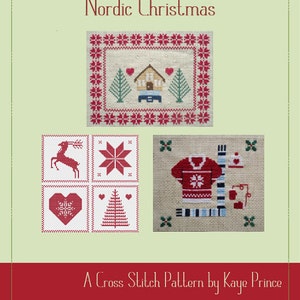 Nordic Christmas A Cross Stitch Series by Kaye Prince of Miss Print image 1