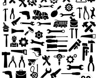 Tools SVG Bundle, Tools PNG Bundle, Mechanic Tools Svg, Tools Clipart, Tools SVG Cut Files for Cricut