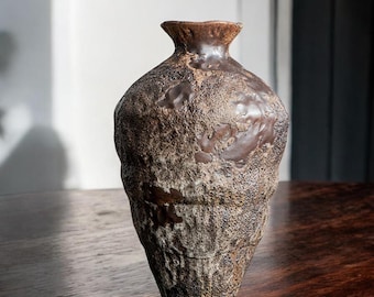 Rustic Wabi-Sabi Ceramic Vase Collection – Handmade Pottery | Zen Earthenware Home Décor