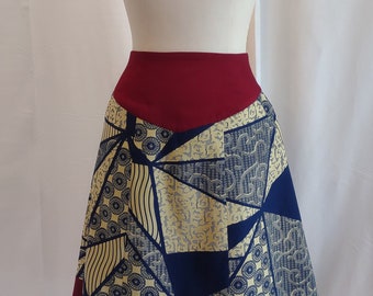 Asia: High Waisted Full Skirt