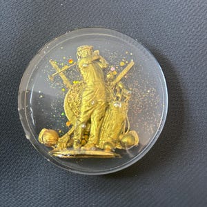 ゴルファーとゴルフトロフィー