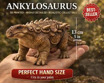Ankylosaurus-speelgoed 3D-geprint dinosaurusmodel Prehistorisch dinosaurusmodel Museumreplica Collectible Art