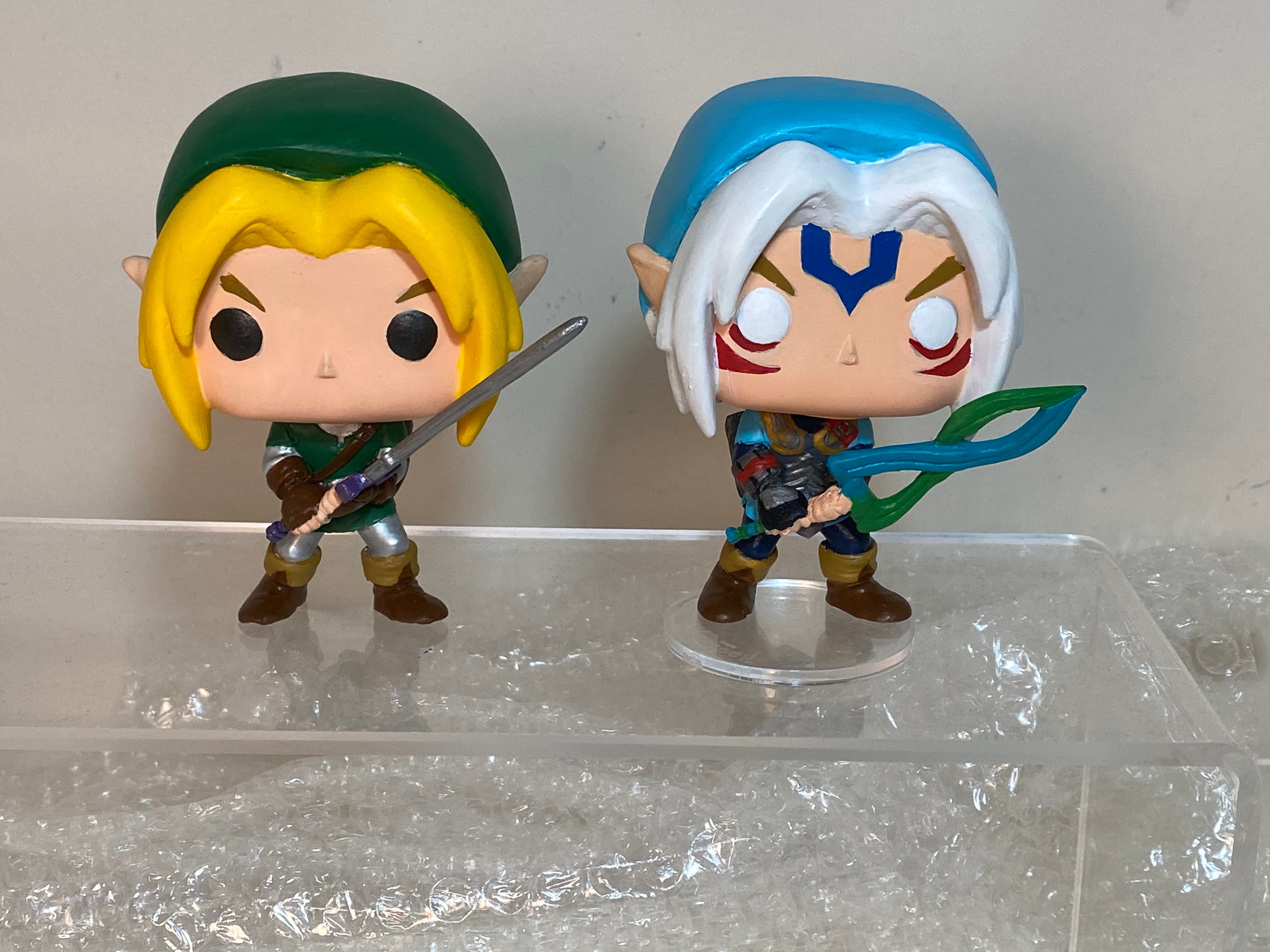 Custom Funko Pop Legend of Zelda Twilight Princess Link Breath of the Wild  Fierce Deity Link Made to Order Allow 2 Weeks for Completion. 