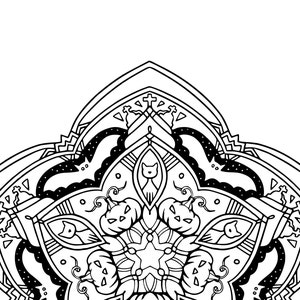 Halloween Mandala Coloring Pages *Digital Download*