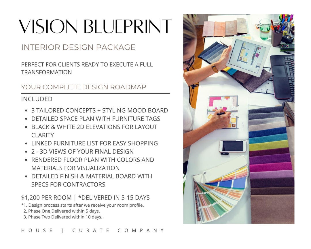 Vision Blueprint - Virtual Interior Design | Custom E-design Room ...