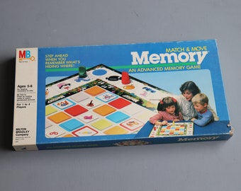 Vintage 1986 Advanced Memory Game - Match & Move