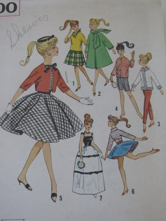 vintage barbie doll patterns