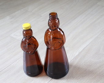 YOUR CHOICE:  Vintage Amber Mrs Butterworths Syrup Bottles