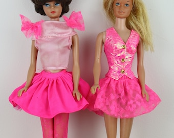 Vintage Lot of Pink Barbie Clothes