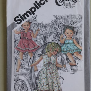 Vintage 1981 Size 3 Toddler Cinderella Sundress and Jacket Pattern - Simplicity 9940