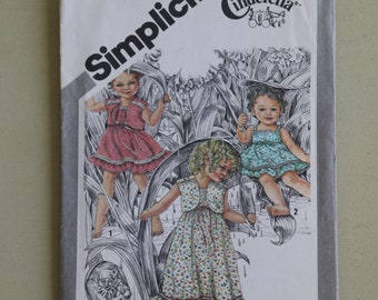 Vintage 1981 Size 3 Toddler Cinderella Sundress and Jacket Pattern - Simplicity 9940