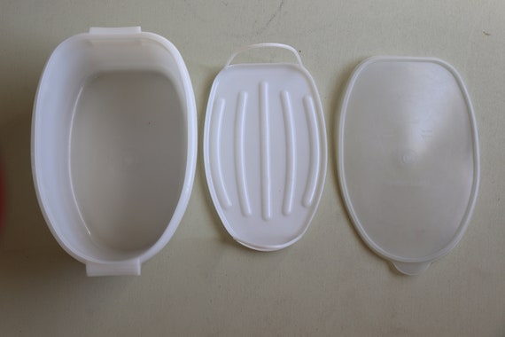 Vintage 487 Tupperware Ham Keeper - 3 Piece Set - Etsy