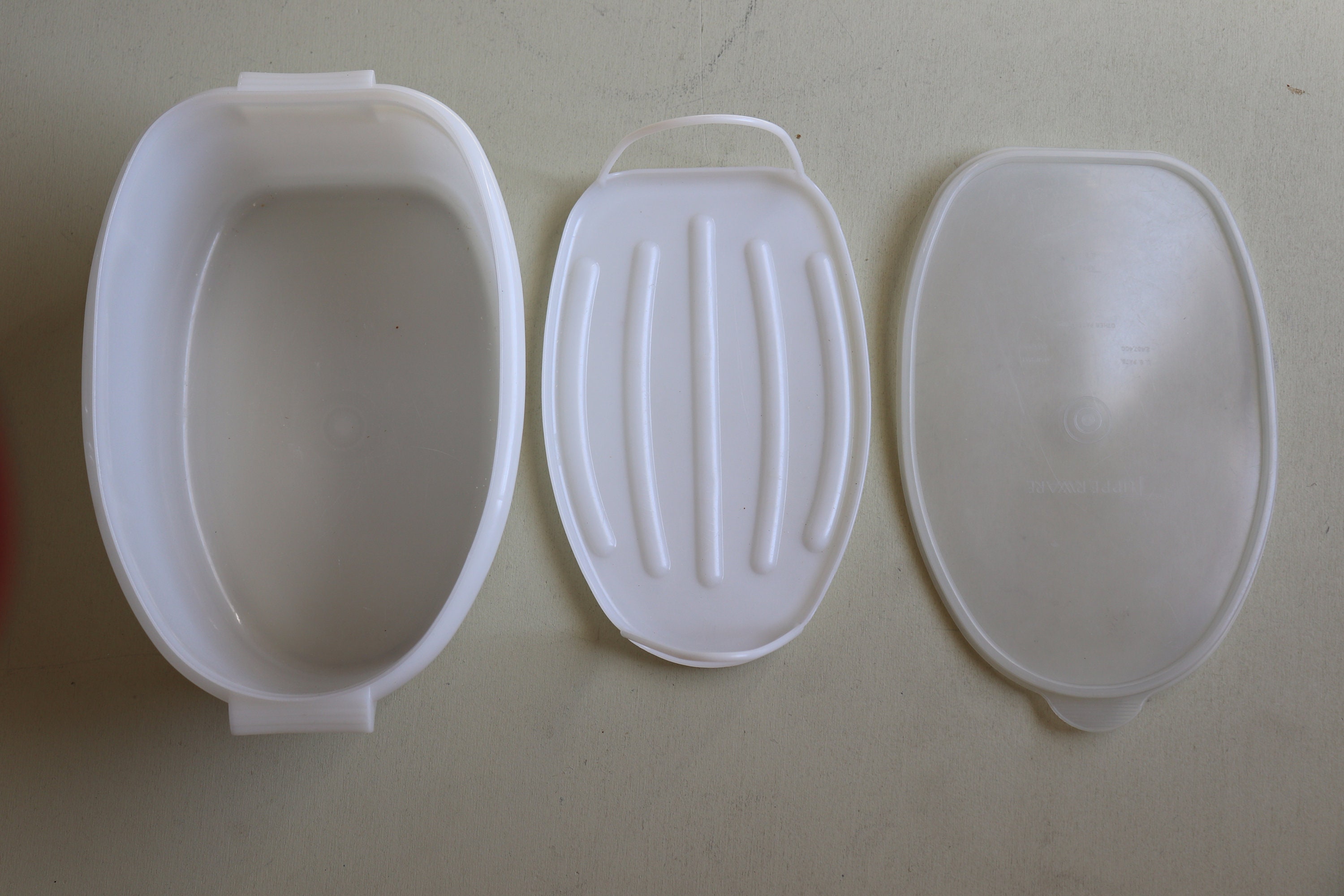 Vintage 487 Tupperware Ham Keeper - 3 Piece Set - Etsy