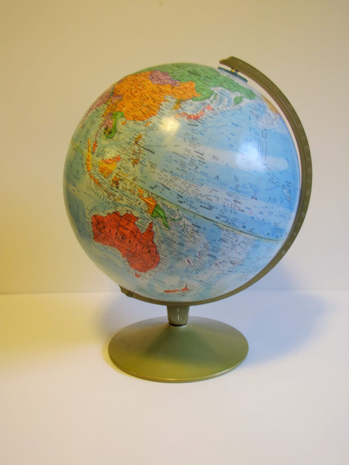 Vintage Replogle World Nation Series Globe 12 inch diameter Etsy
