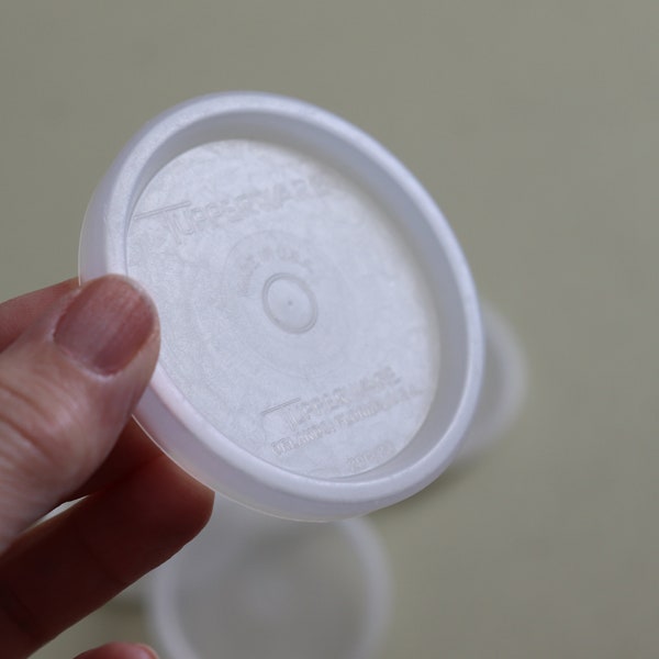Vintage Tupperware No. 296 Lids - set of 5