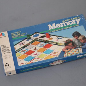 Vintage 1986 Advanced Memory Game - Match & Move