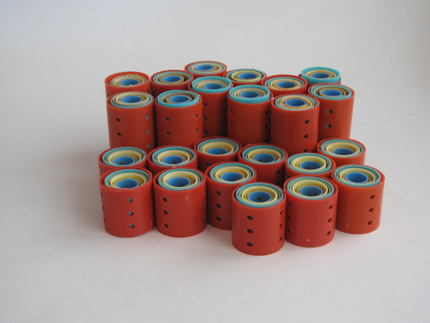 Vintage Plastic Hair Curlers / Rollers approx 144 rollers Etsy