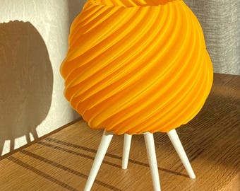 Luminária decorativa Dopamine Decor - Luminária em formato de espiral solar impressa em 3D para escritório doméstico moderno