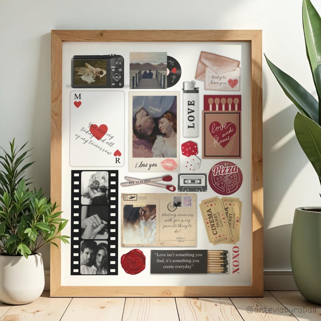 Matchbook Poster Template Canva, Editable Matchbox Art Print, Custom