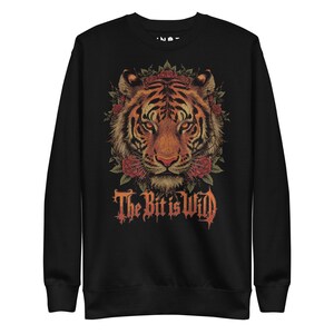The Bit is Wild Tiger Bitcoin Graphic_Unisex Premium Sweatshirt copy