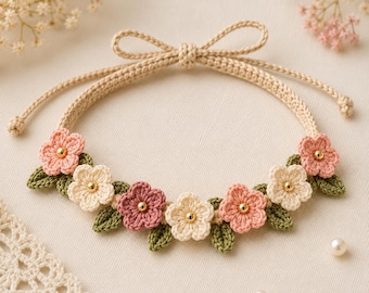 Crochet Bracelet Pattern, Blossom Arc Floral Wristlet PDF, Cottagecore Flower Jewelry for Gifts, Festivals & Summer Wear