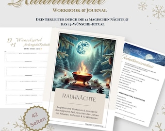 Twelve Days of Christmas Journal | Companion through the 12 magical nights & the 13-Wish Ritual | Neutral and usable for any year | Rituals