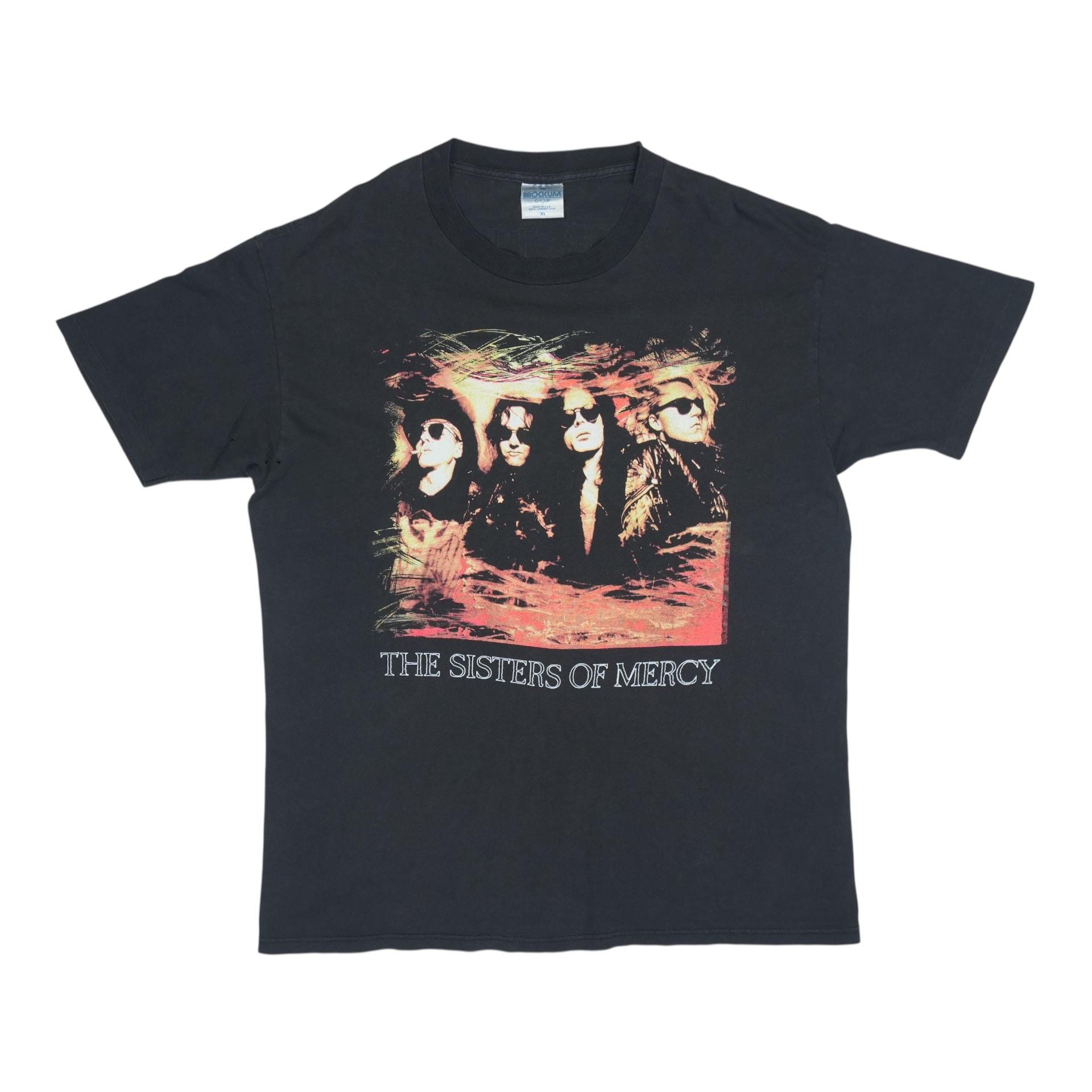 THE SISTERS OF MERCY 80s ヴィンテージバンドTシャツ The Sisters of Mercy Cross Tshirt 80s Vintage Best Gift T