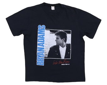 vintage 1987 Bryan Adams Into The Fire World Tour Shirt