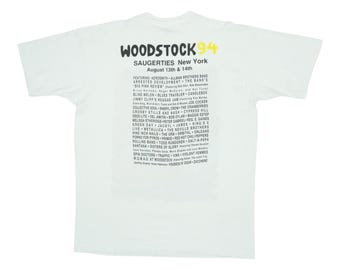 Vintage 1994 Woodstock Music Festival Shirt, 90s Vintage Rock Band