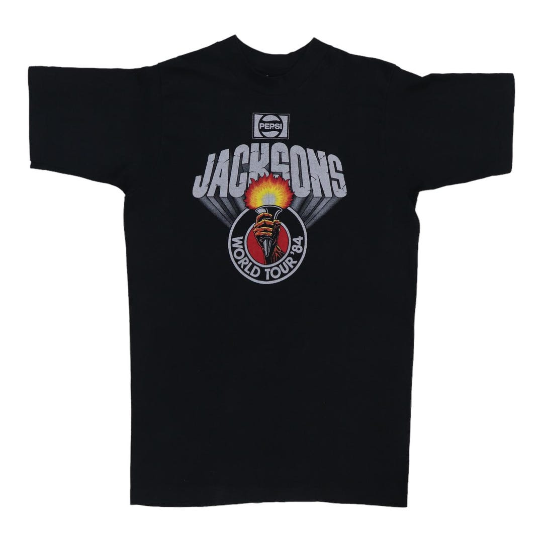 Vintage The Jacksons Victory Tour Tシャツ Vintage 1984 Jacksons Victory Tour Shirt, 80s Vintage Pop Music