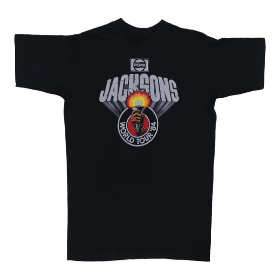Vintage 1984 Jacksons Victory Tour Shirt, 80s Vintage Pop Music